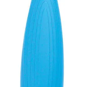 The Plastic Handle Button Hook Zip is a blue plastic-handled tool with a metal wire loop on one end and a metal hook on the other, ideal for threading buttons or assisting with zips in crafts or sewing.