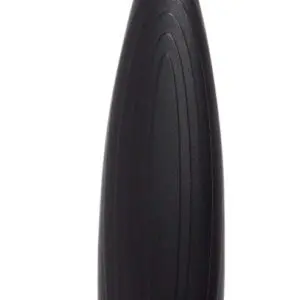 The Plastic Handle Button Hook Zip is a black plastic tool with a metal loop at the top and a metal hook at the bottom, commonly used as a needle threader for sewing machines.