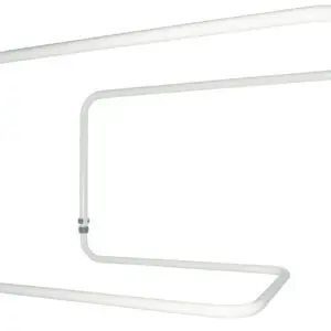The Height Adjustable Bed Cradle, a white tubular frame designed to keep bedding off the body, is shown against a plain background.