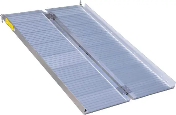 Lightweight Suitcase Ramp - 1520 mm (5 ft) made of foldable aluminium, with raised edges and a ridged non-slip surface, is shown fully extended against a white background.