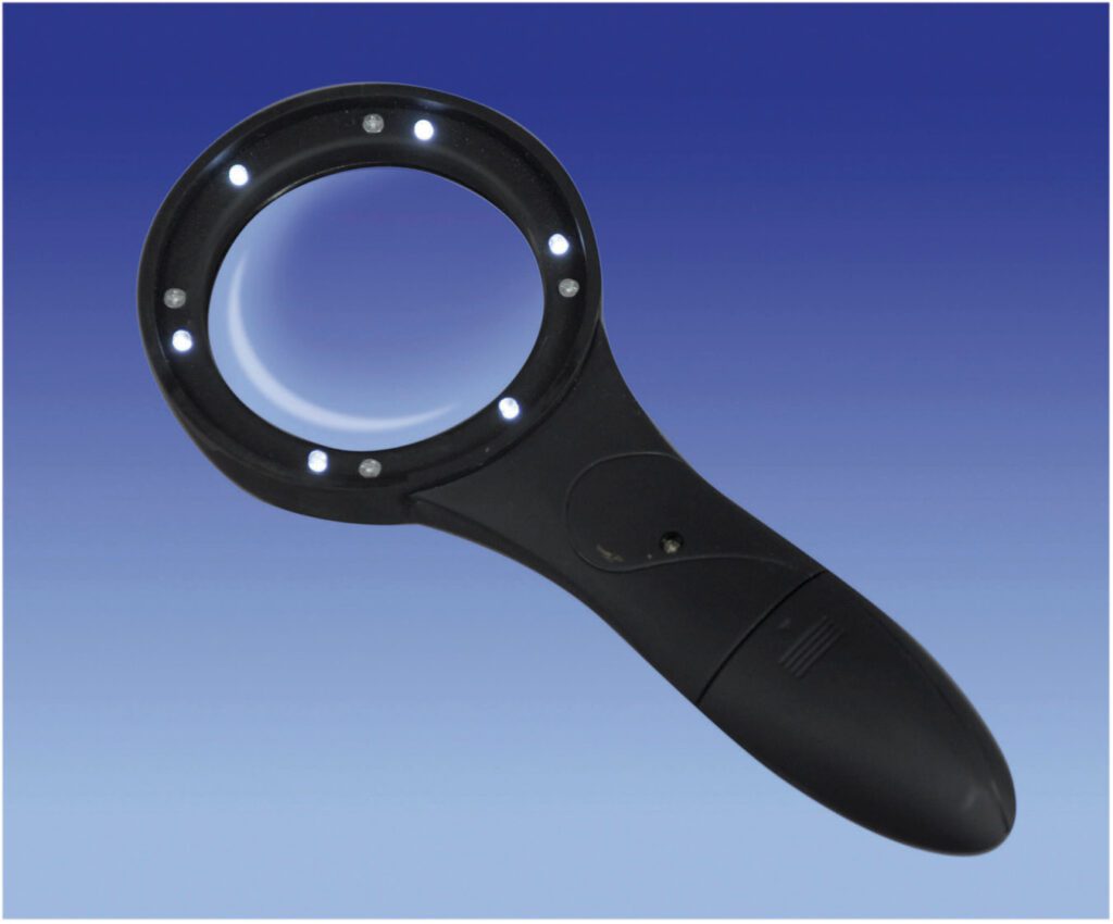 Photo of Deluxe Comfort Grip Magnifier with 6 LED Lights