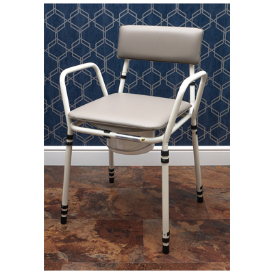 Photo of Essex Height Adjustable Commode Chair - Grey