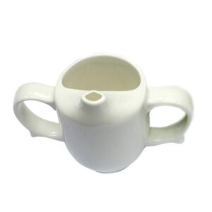 Dignity - 2 Handled Feeder Cup With Pierced Spout White