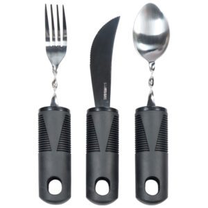 Large Handled Bendable Cutlery Set