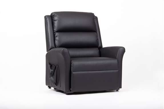 Photo of Alaska Extra Large AM-PVC Crib 5 Dual Motor Riser Recliner (Black)